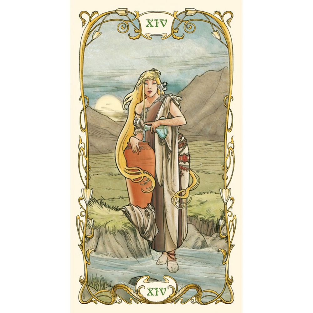 Bài Tarot Mucha Tarot Tặng Đá Thanh Tẩy