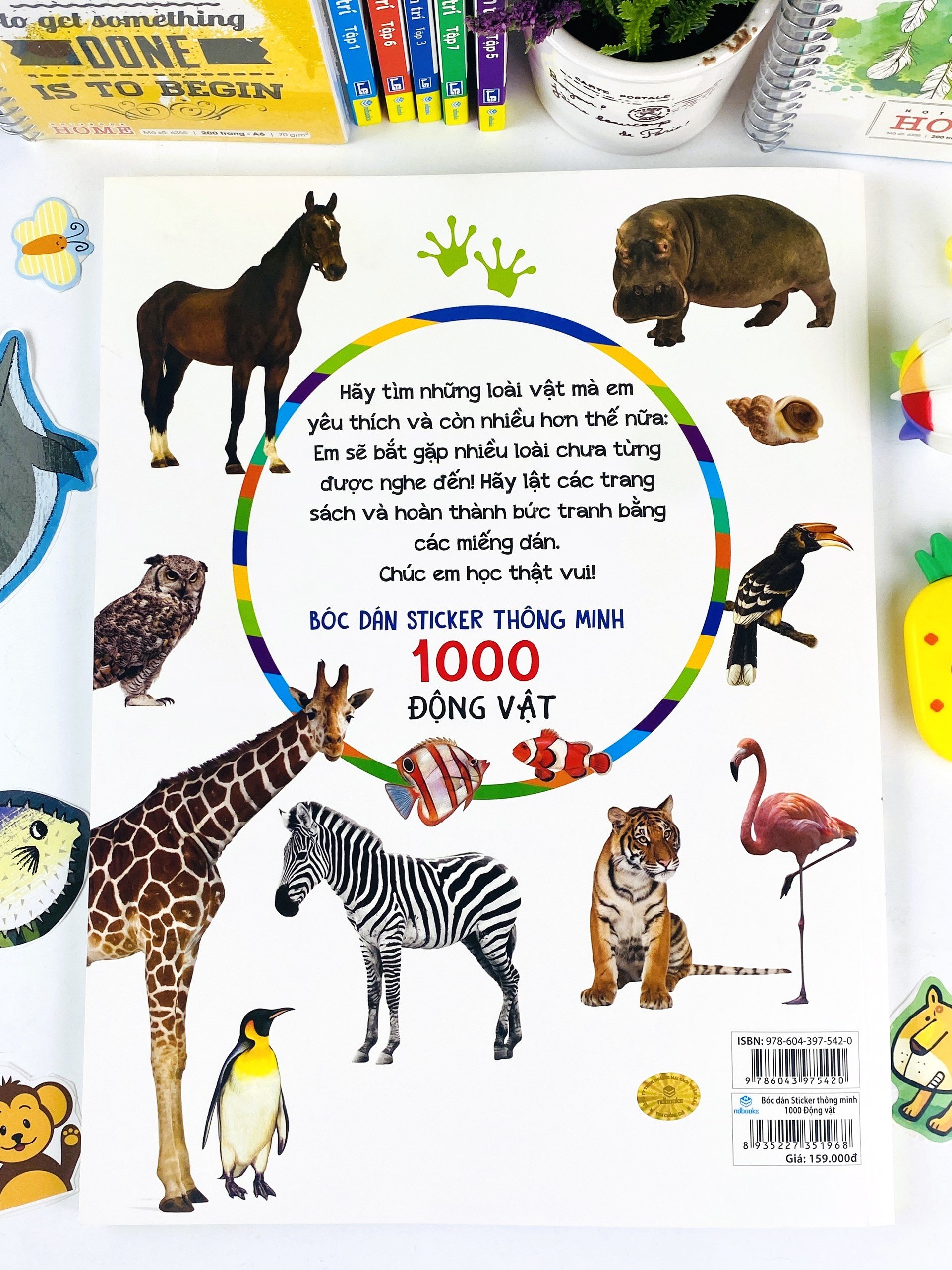 Sách - Bóc Dán Sticker Thông Minh 1000 Động Vật - Tìm Và Dán (Song Ngữ Anh Việt) - ndbooks