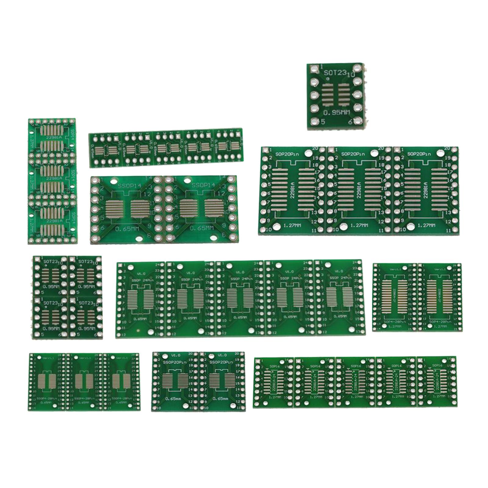 35Pcs High Quality USB Breakout Board IC Adapters Breakout Board USB Type Breakout Pinboard MIni Circuit Board