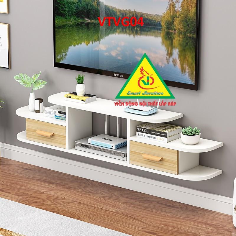 Kệ Ti Vi Treo Tường Trang Trí VTVG04 - Nội Thất Lắp Ráp