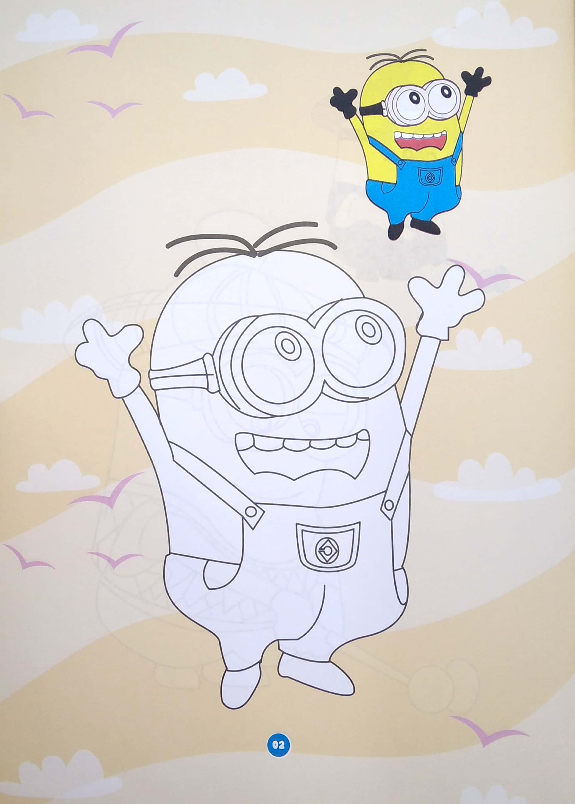 Combo Bé Tô Màu - Mùa Hè Của Minion _ABB