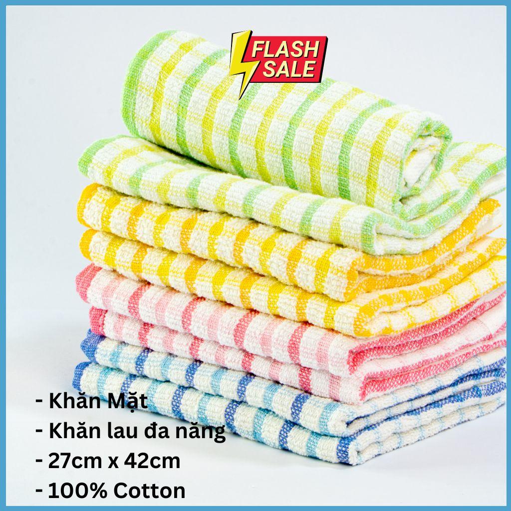 - Khăn lau đa năng, khăn bếp 100% Cotton Thấm Hút, An Toàn HÀNG XUẤT NHẬT