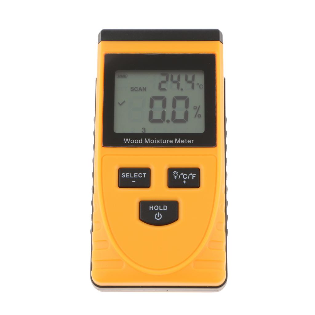 GM630 LCD Digital Wood Moisture Meter Humidity Meter Damp Detector Tester