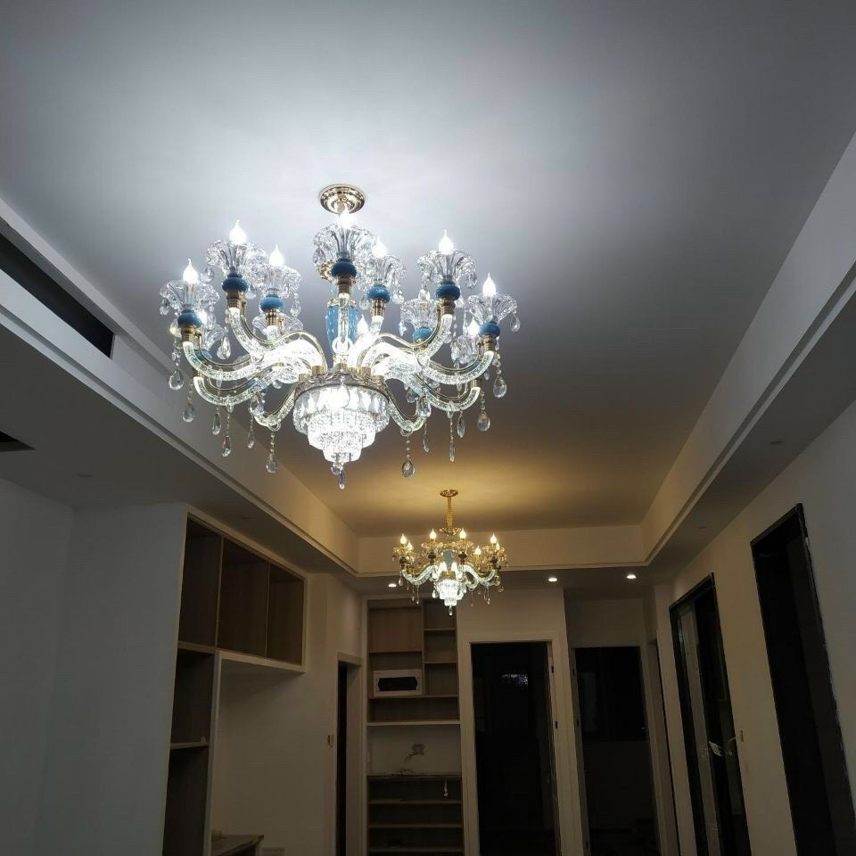 Đèn chùm FIONA hiện đại loại 15 tay trang trí nội thất sang trọng - kèm bóng LED .