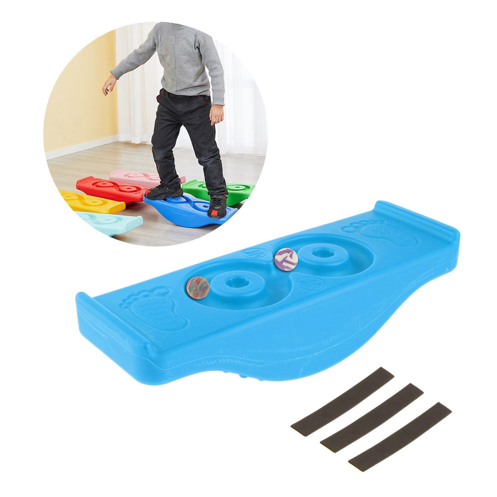 Plastic Wobble Balance Board Kids Rocker Board Toy w/ Antislip Strip