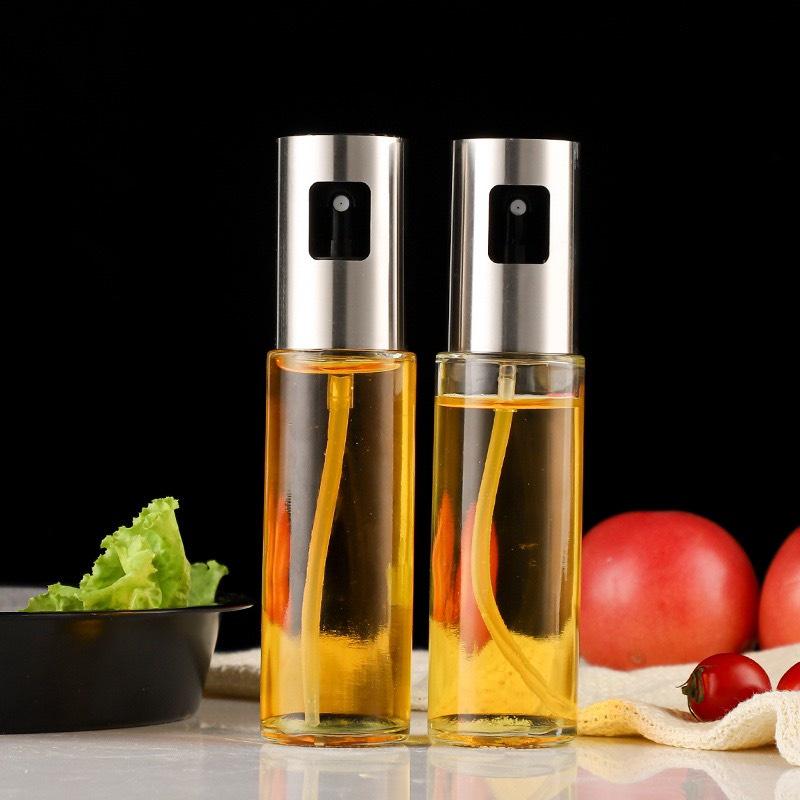Bình Xịt Dầu Ăn Tiện Dụng, Bình Xịt Thủy Tinh 100ml