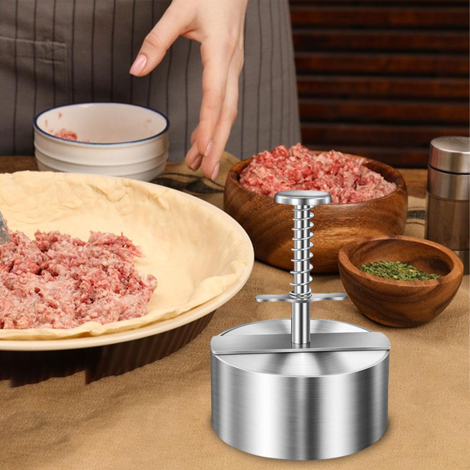 Stainless Steel Burger Press Nonstick Patty Maker for Cooking Steak Barbecue