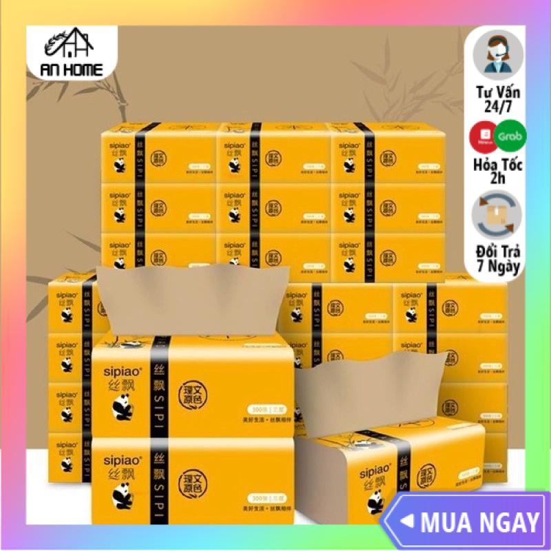 Thùng 30 Gói Khăn Giấy Ăn Gấu Trúc Sipiao Loại 1 Mềm Mịn Siêu Dai Siêu Thấm Nước