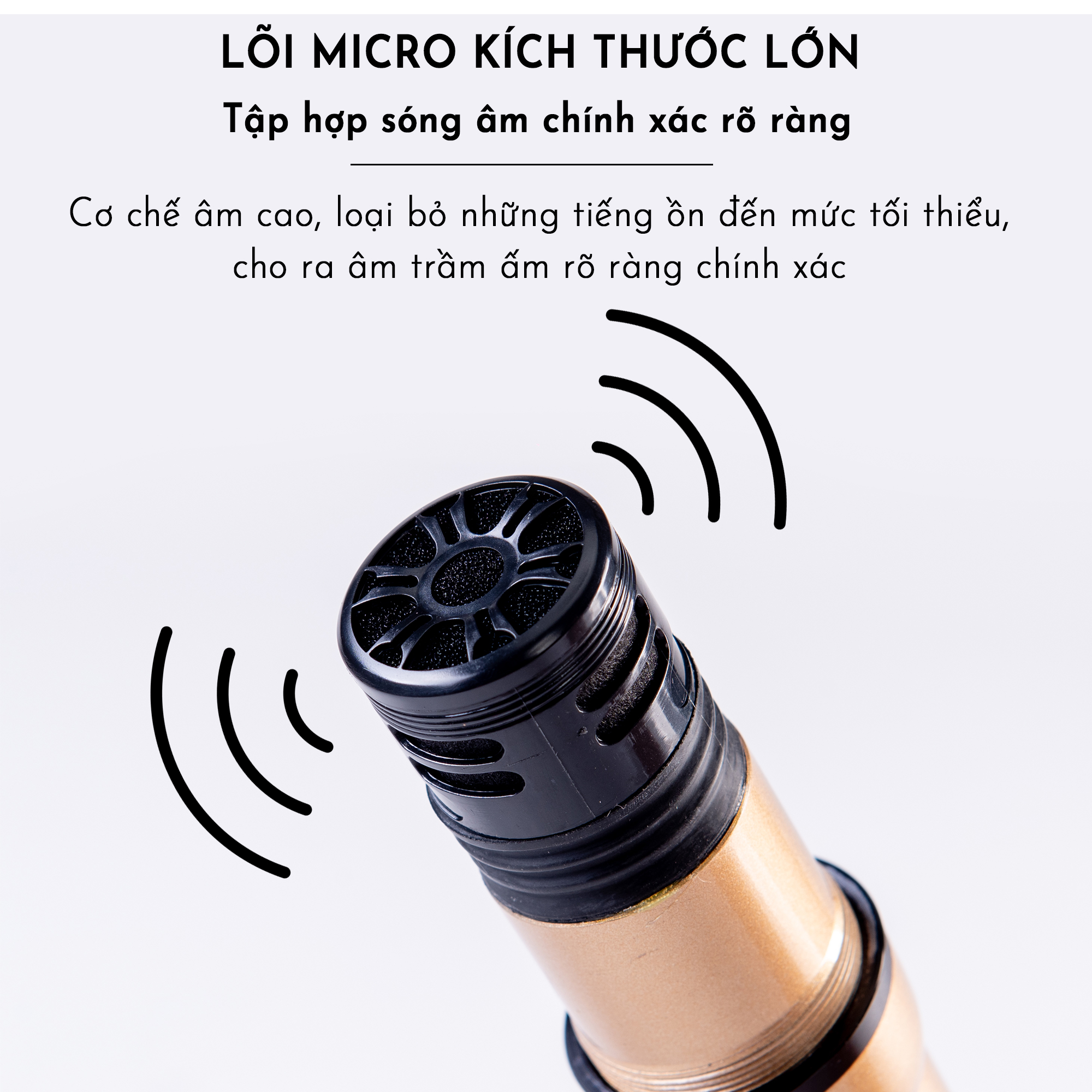 Micro Karaoke Có Dây Chuyên Dụng JSJ- SF-9000 A Hàng Chính Hãng