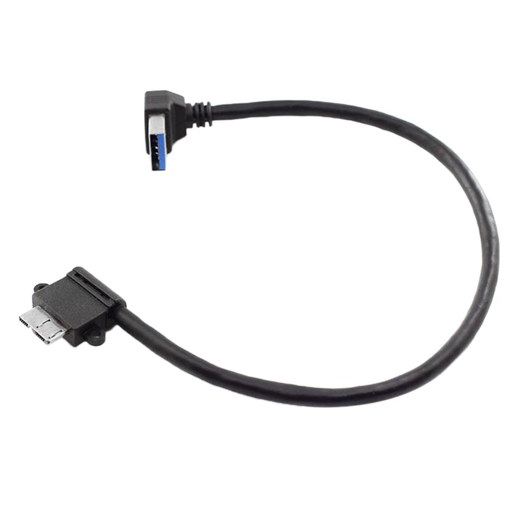 Down Angled USB 3.0 A Male to Micro B Cable for Samsung Galaxy S5,Note 3
