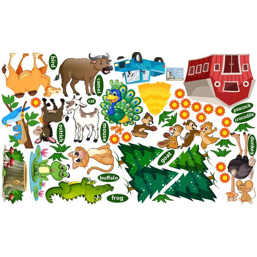 DECAL TRANG TRÍ PHÒNG BÉ VUI HỌC ANH VĂN SỐ 2