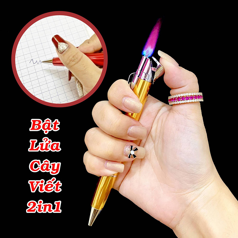 Bật Lửa Khè Cây Viết 2in1 – Xài Gas