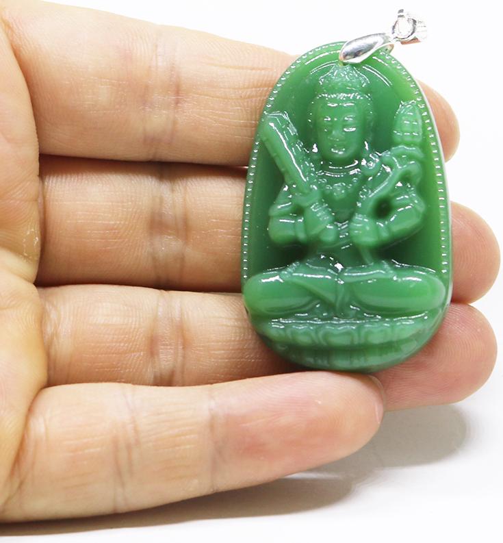 Mặt dây chuyền phật Văn Thù Bồ Tát - Bản mệnh - Tặng kèm dây dù