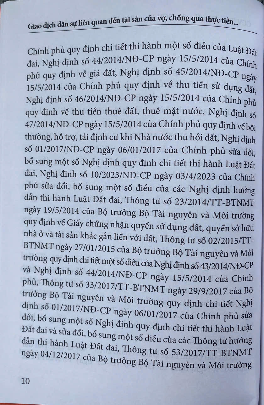 Giao Dịch Dân Sự Liên Quan Tới Tài Sản Của Vợ, Chồng Qua Thực Tiễn Hành Nghề Công Chứng