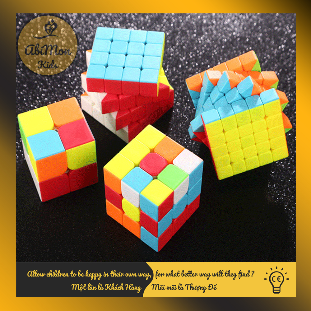 Bộ Rubik 3x3 Lập Phương (QY SpeedCube) || Montessori cao cấp || Đồ chơi Gỗ - Giáo dục - An toàn - Thông minh