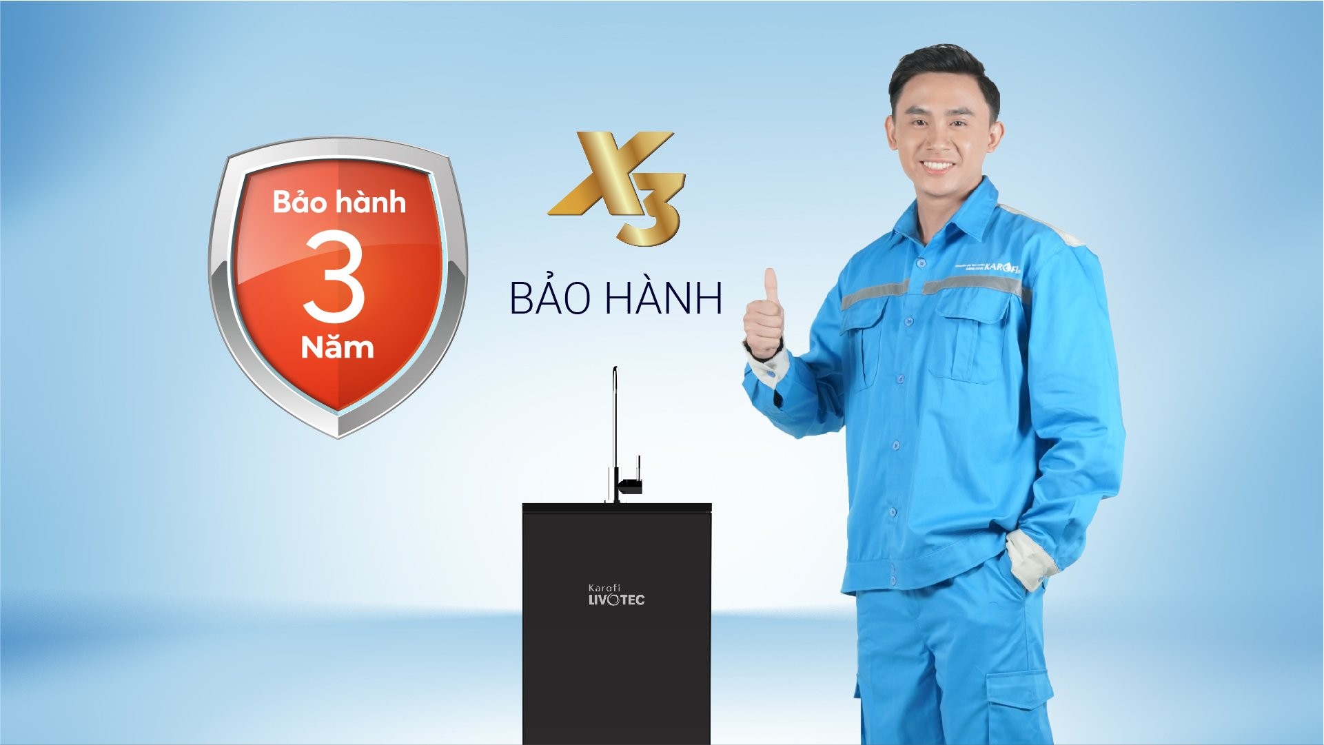 Máy Lọc Nước Karofi Livotec 110 New (10 Cấp Lõi Lọc)  - Hàng Chính Hãng