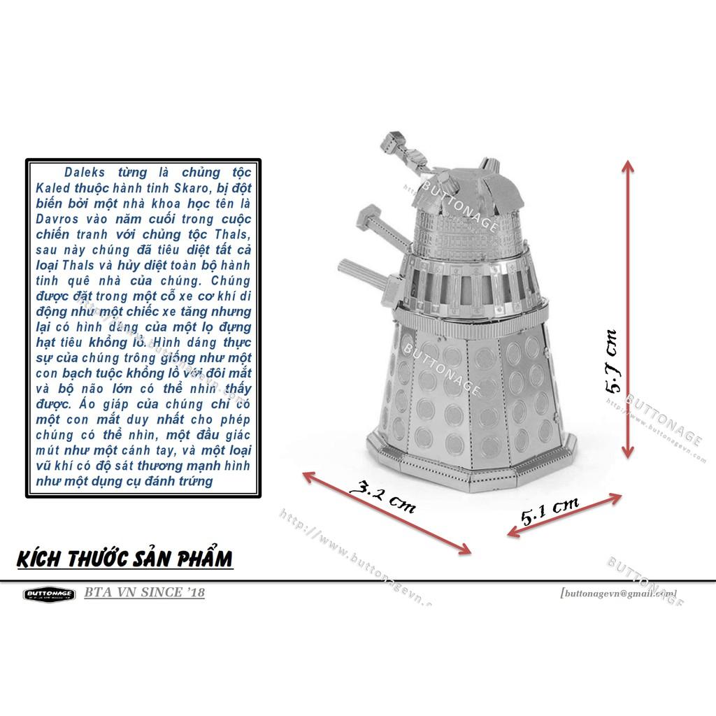 Mô Hình Lắp Ráp 3d Robot tự hành Dalek