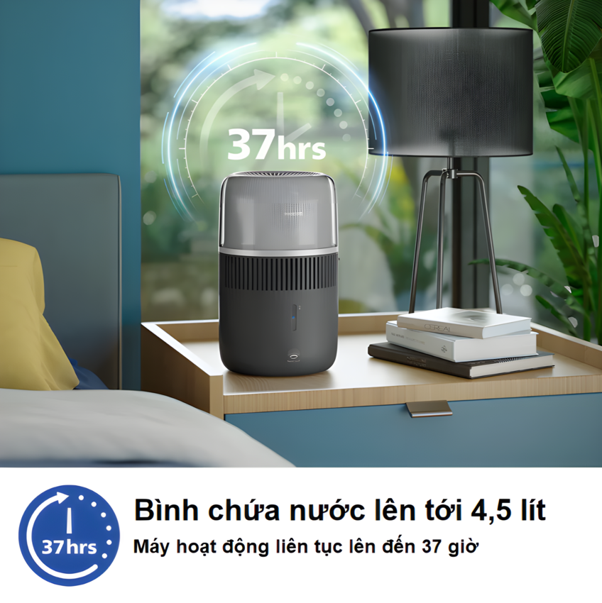 [ HÀNG CHÍNH HÃNG ] Máy tạo độ ẩm (NanoCloud), tích hợp tạo hương tinh dầu, thương hiệu Hà Lan cao cấp Philips - HU5710