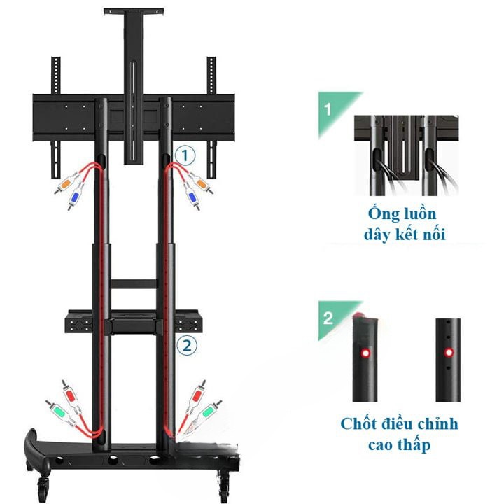 Giá treo tivi di động AVA1800-70-1P (55 inch - 85 inch) - Hàng chính hãng