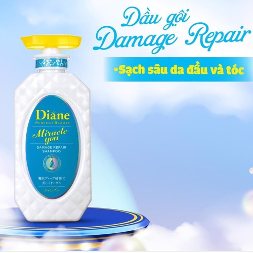 Dầu gội xả Diane Miracle You Damage bền màu tóc, ngừa gãy rụng và phục hồi hư tổn dành cho tóc nhuộm tẩy 450ml