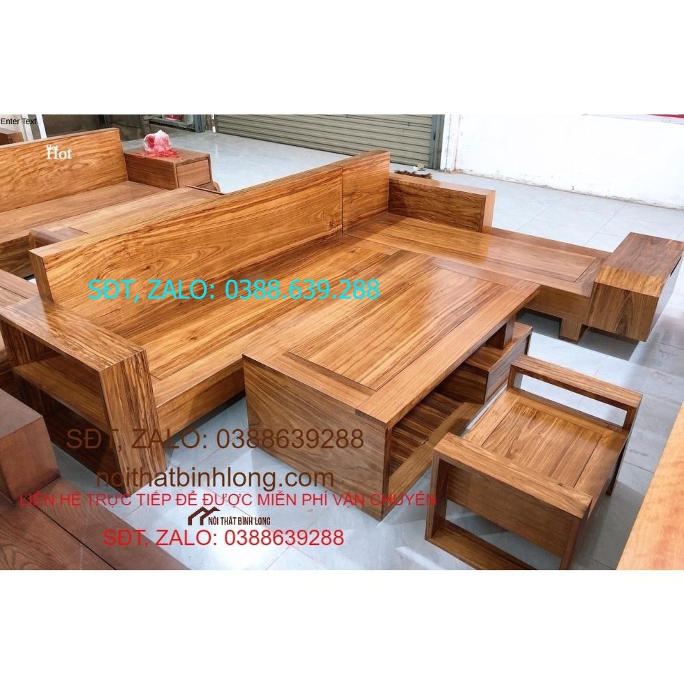 Sofa góc L ngăn kéo vát hương xám BG067