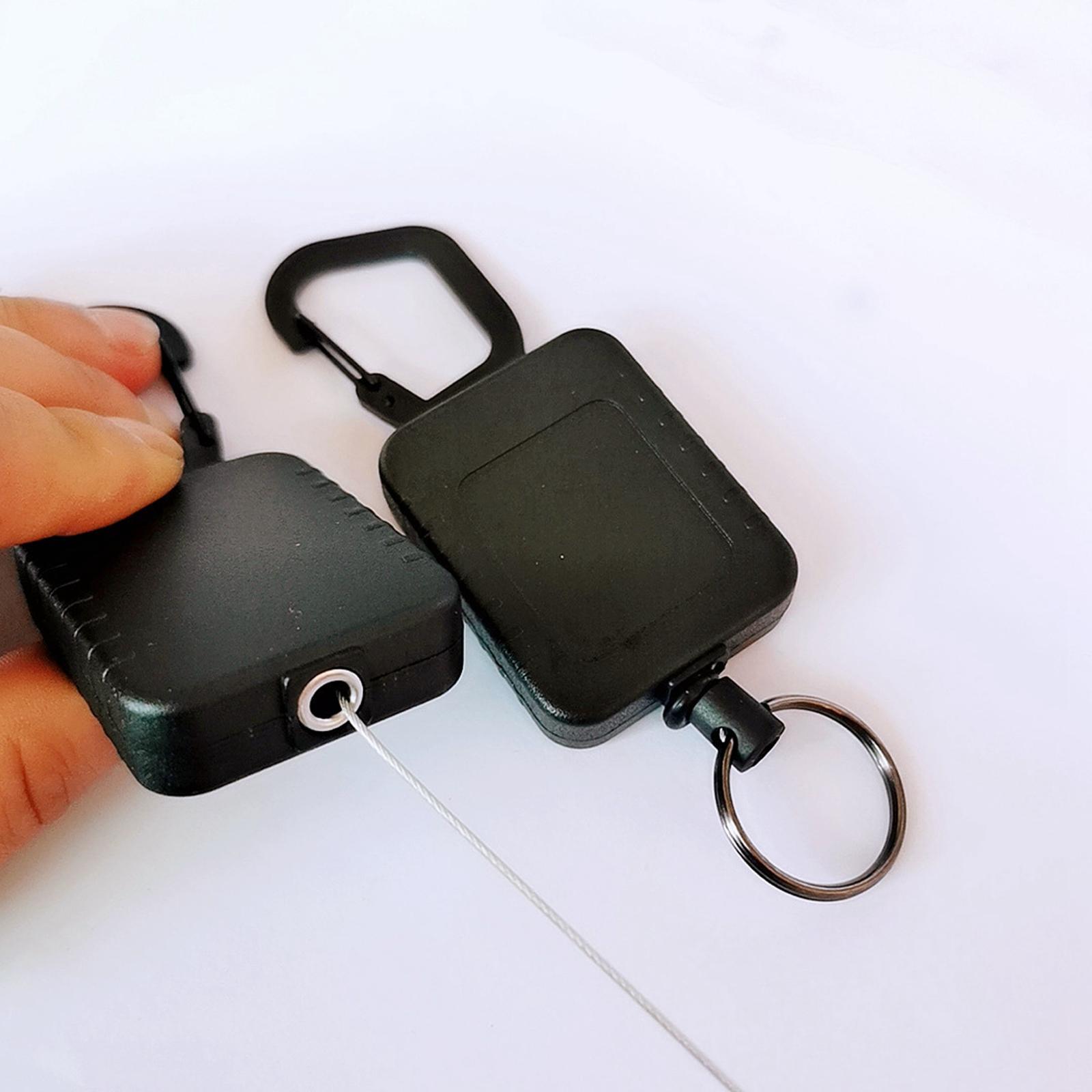 Retractable Key Chain Badge Holder Belt Card Heavy Duty Extendable