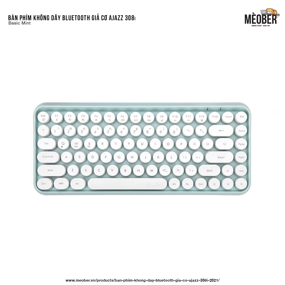 Bàn phím không dây bluetooth giả cơ 308i 2021 dành cho iPad, máy tính bảng, MacBook, Laptop, PC v.v