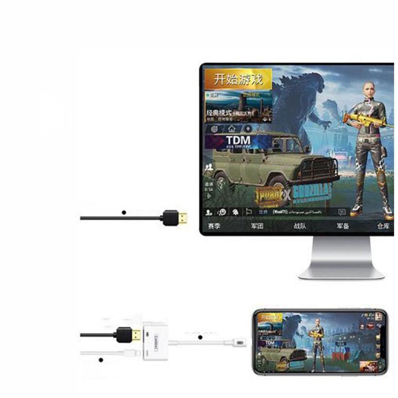 Cáp Chuyển Lightning to HDMI Tivi, Máy Chiếu Earldom ET-W15 - Hàng nhập khẩu