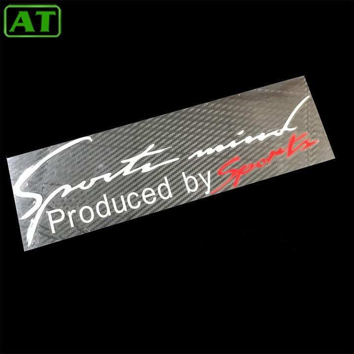 Decal Sport Mind Trang Trí Ô Tô Xe Hơi Kích Thước 32cm Phong Cách Thể Thao