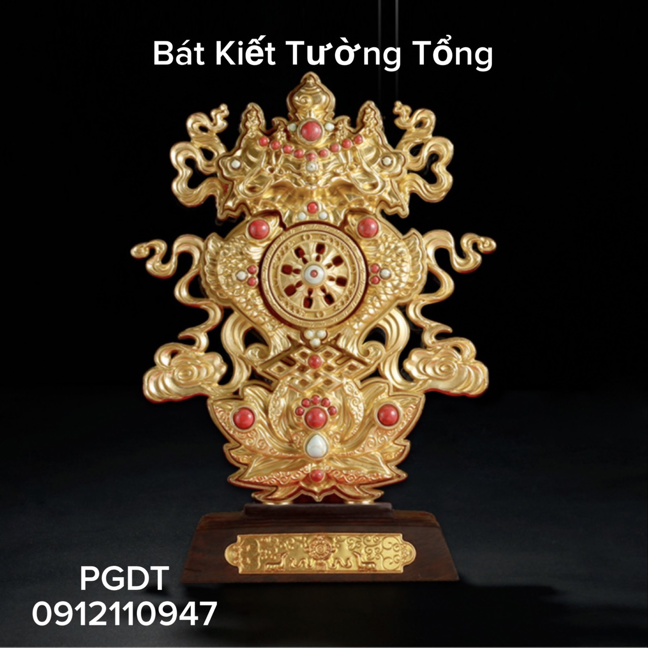 Bát Đại Cát Tường Tổng  - bằng đồng rất đẹp