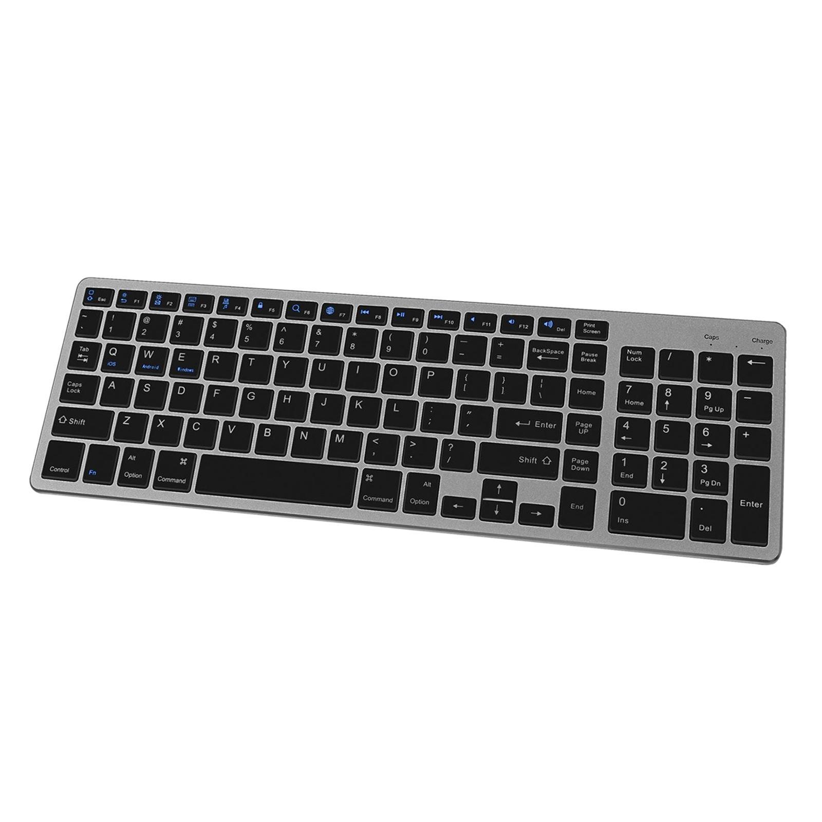 Bluetooth Wireless Keyboard for Windows iOS Android Laptops color