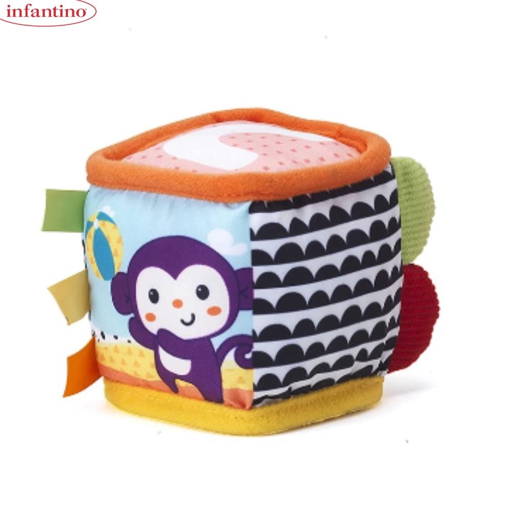 Đồ Chơi Hình Khối Khám Phá Bằng Vải INFANTINO Discover &amp; Play Soft Blocks Dành Cho Bé Giúp Phát Triển Trí Tuệ