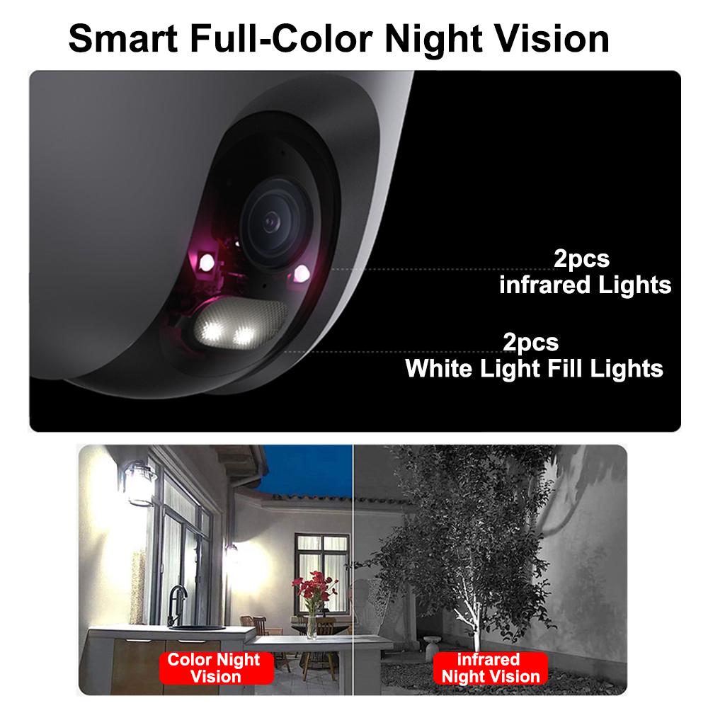Máy ảnh ngoài trời Xiaomi CW400 2.5K Smart 360 PTZ WiFi CCTV Giám sát video Webcam IP66 Waterproof MI Home Secuirty IP Camera màu: Thêm 64GB TF