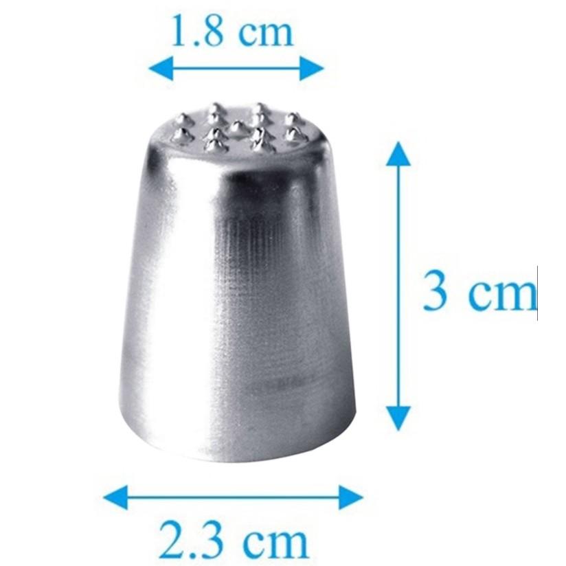 Đuôi bắt kem - hình cỏ - inox đúc trang trí bánh kem - muffin - trang trí đồ uống - DUICO01