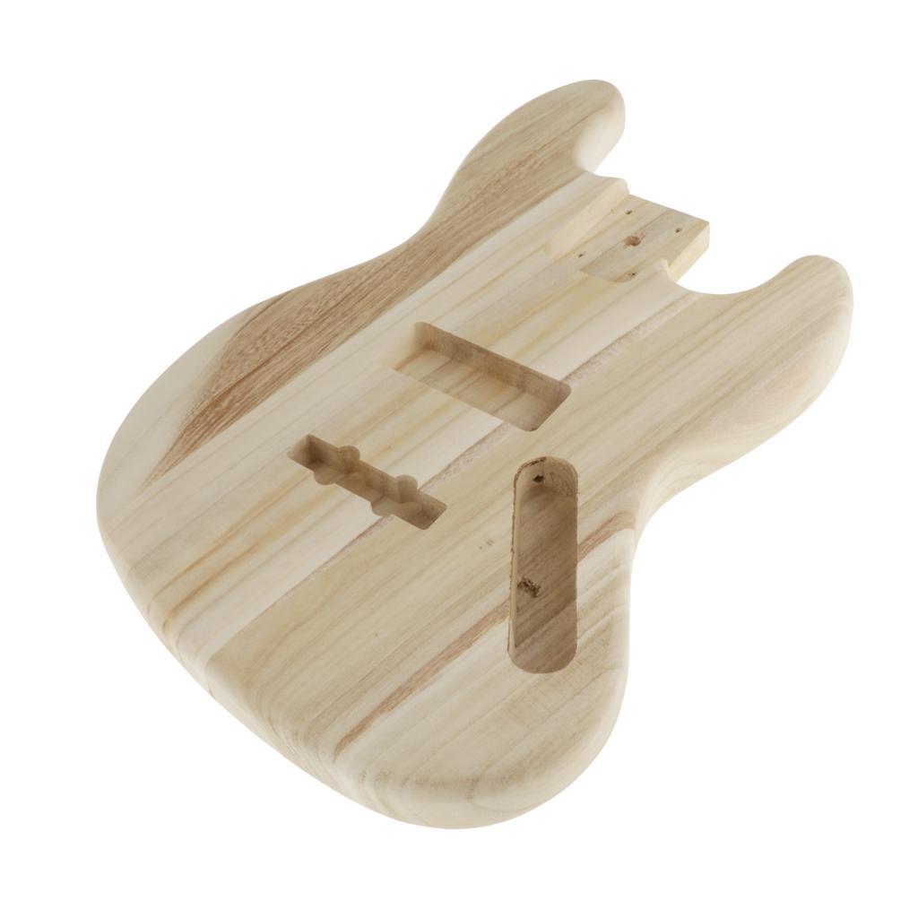 Durable Wooden Guitar Unfinished Body for JB Bass Guitar DIY Parts Accs