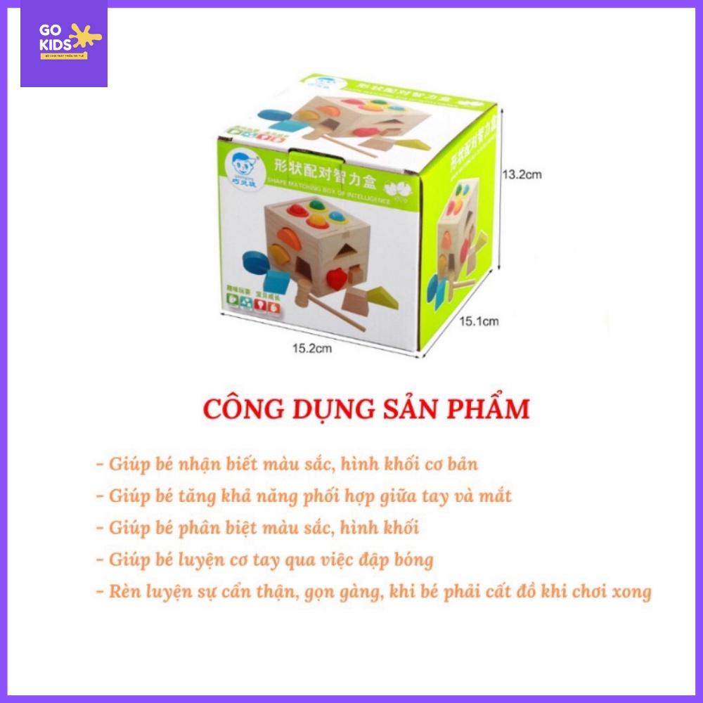 Đồ Chơi Gỗ - Hộp Thả Hình Đập Bóng.