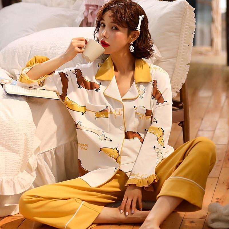 Bộ Đồ Mặc Nhà️ Pyjama Chất Đẹp Cotton Cao Cấp - ELSA