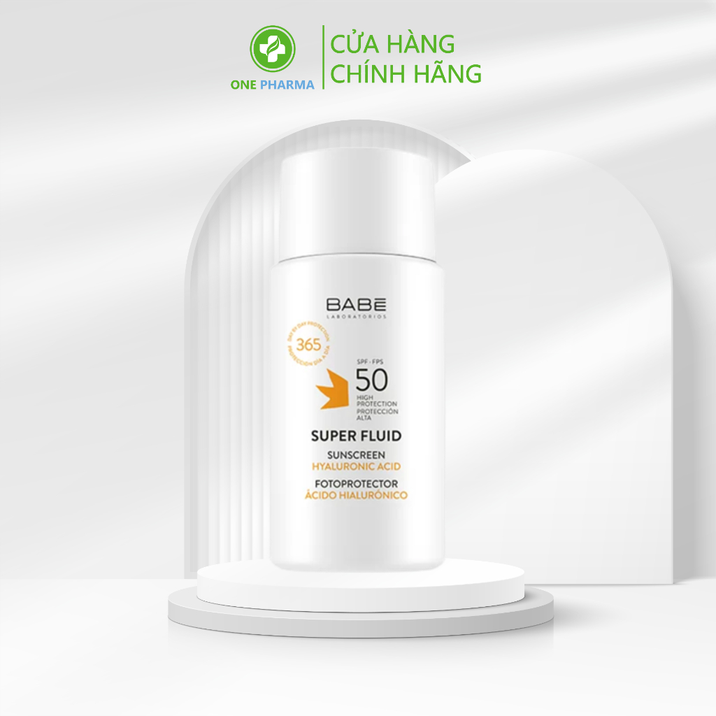 Kem chống nắng phổ rộng dành cho da khô BABE Super Fluid Sunscreen SPF50 50ml