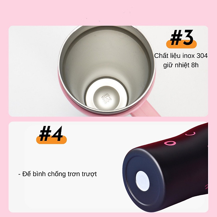 Ly Giữ Nhiệt Black Pink Thể Tích 1200ML VIỆT NAM, Inox 304, Có Ống Hút Tay Cầm, Phong Cách Hàn Quốc Giao Mùa Ngẫu Nhiên
