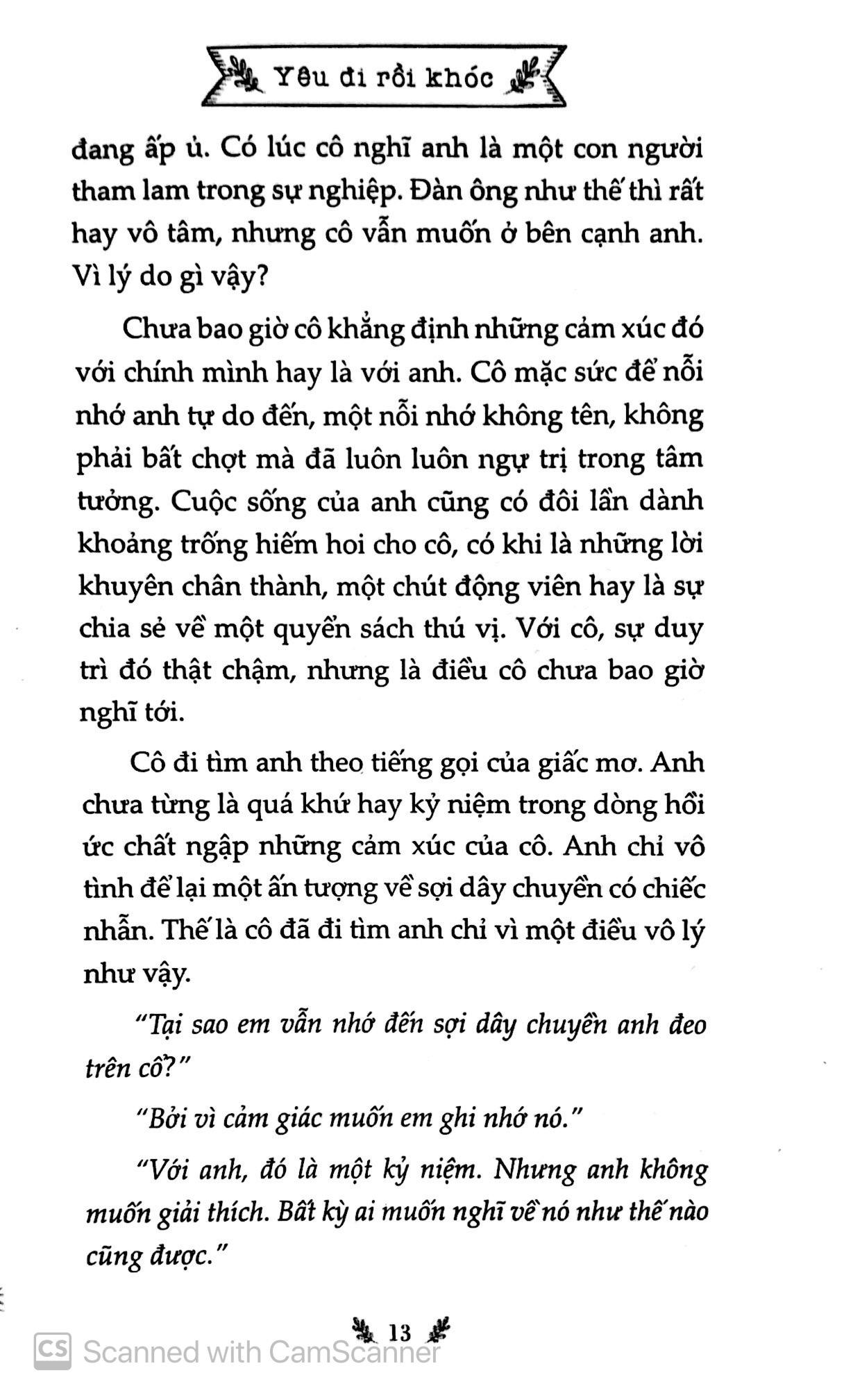 Yêu Đi Rồi Khóc (Tái Bản 2019)