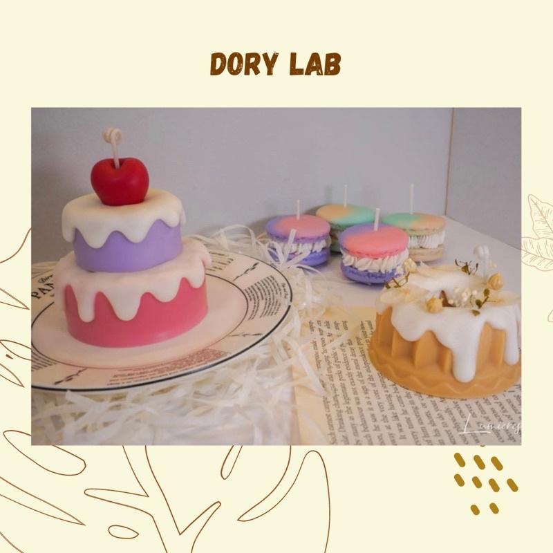 Nến Thơm Handmade Bánh 2 Tầng Cherry - Dory Lab