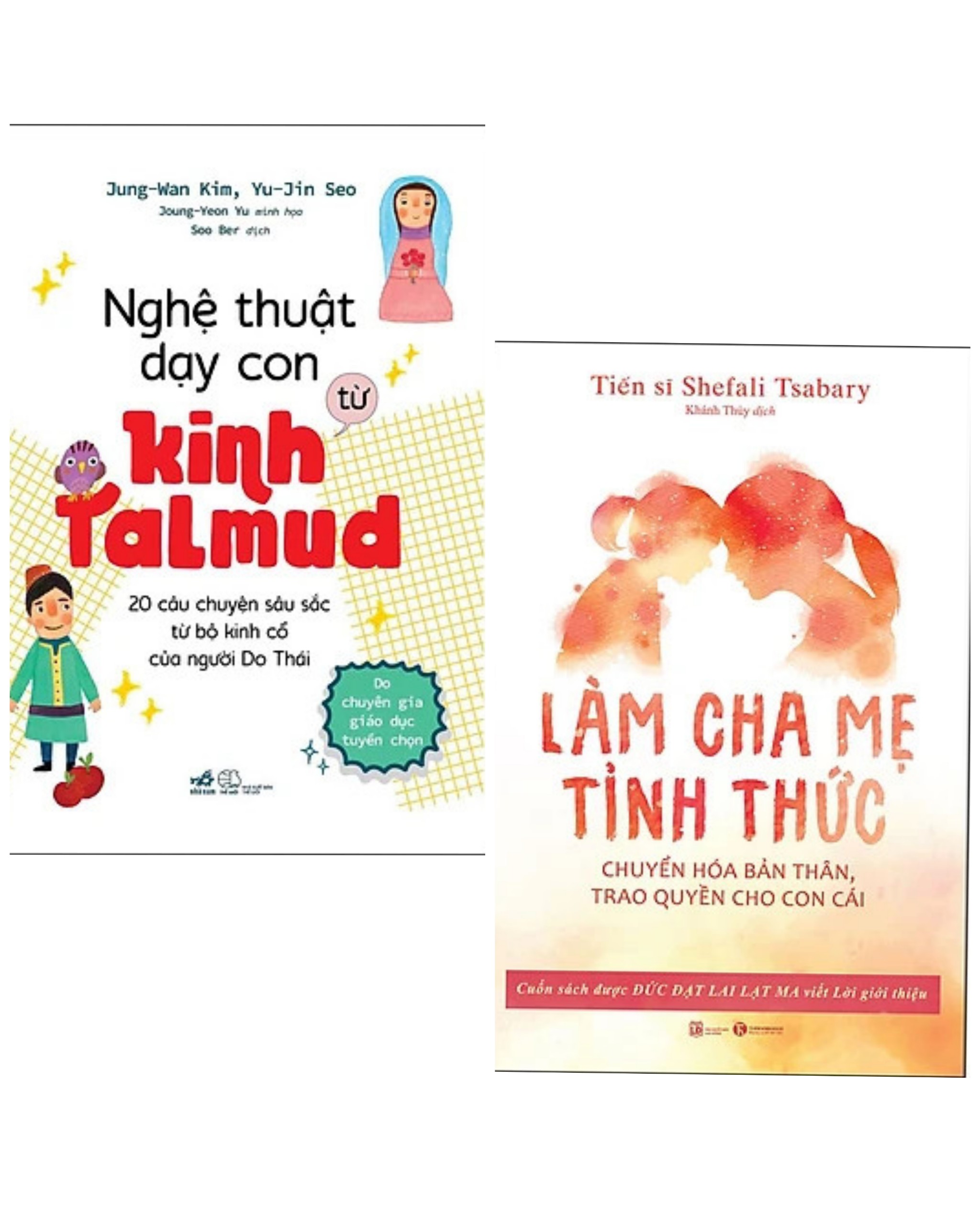 Combo 2 cuốn dạy con: Nghệ Thuật Dạy Con Từ Kinh Talmud (20 Câu Chuyện Sâu Sắc Từ Bộ Kinh Cổ Của Người Do Thái) + Làm Cha Mẹ Tỉnh Thức - Chuyển Hóa Bản Thân, Trao Quyền Cho Con Cái