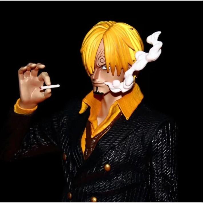 Mô hình Figure One Piece Sanji hút khói có led 38cm