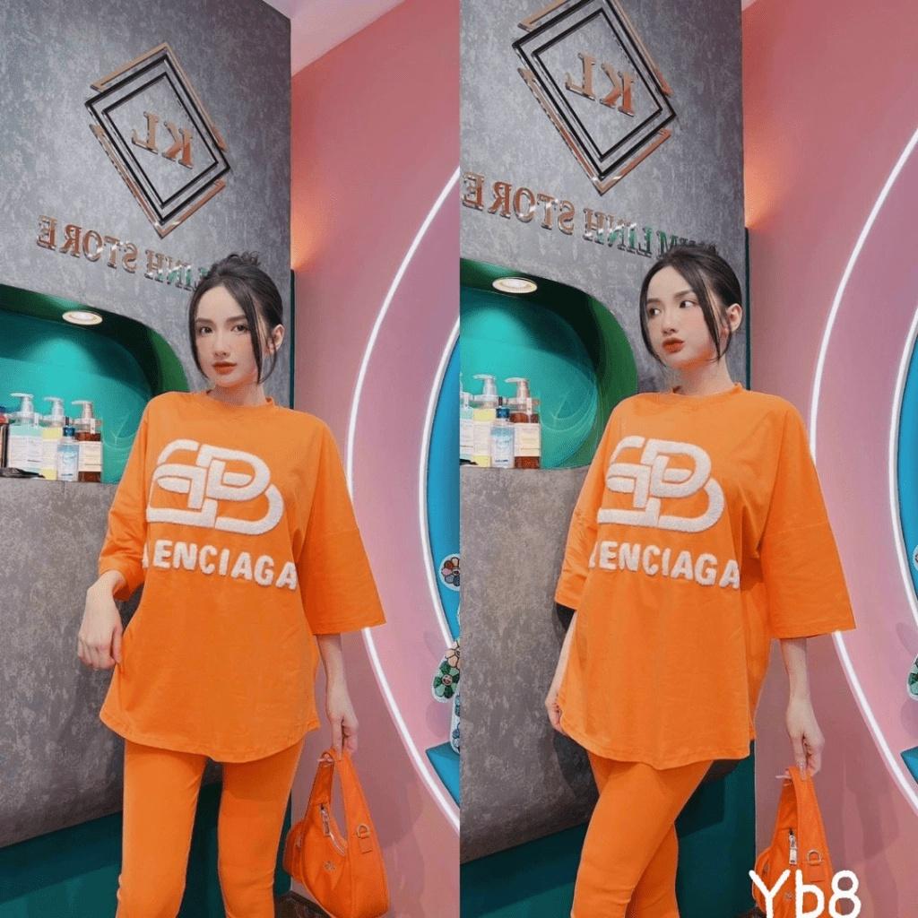 MẪU XINH SÉT BỘ NỮ ÁO FORM RỘNG QUẦN LEGGING CO GIÃN SIÊU ĐẸP PU