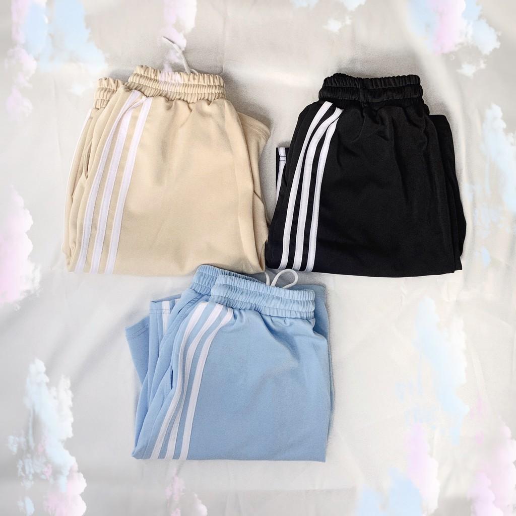 Quần Short Kẻ 2 Sọc Ônsg Rộng Ulzzang Unisex