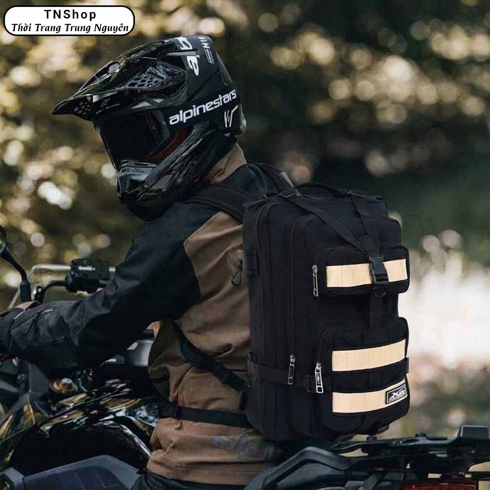 Balo Du Lịch Xbags Hike XB 1003 - Balo Phượt Chuyên Dụng Cỡ Lớn, Vải Chống Nước Bền Bỉ, Có Đệm Lưng Trợ Lực, Nhiều Ngăn Tiện Lợi