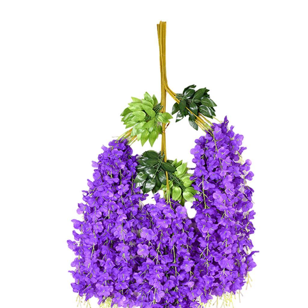 Artificial Wisteria Flowers Vine Silk Flower for Wedding