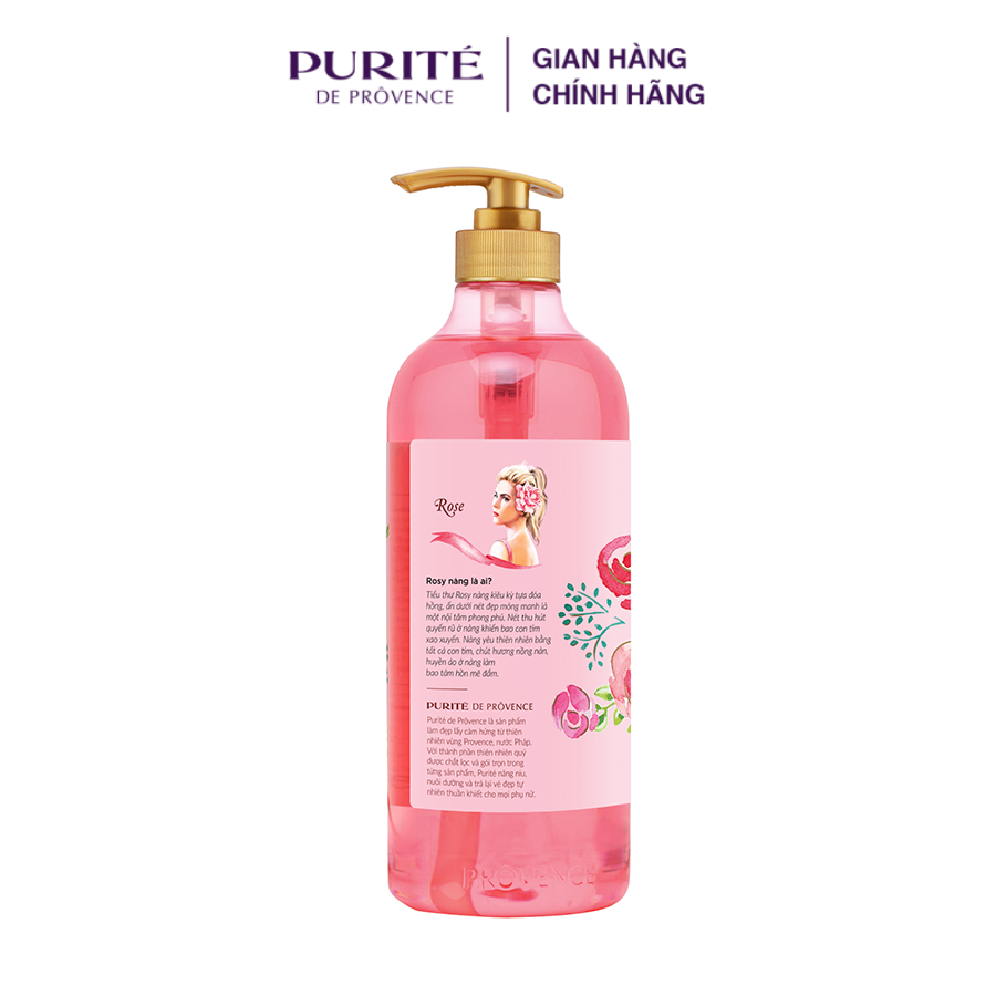 Sữa Tắm Thiên Nhiên Purité Hương Hoa Hồng Pháp 1L1