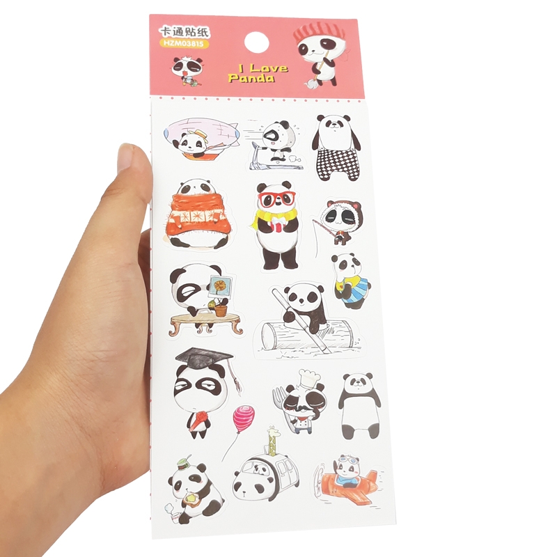 Bộ 3 Sticker Panda GUBHZMT03815 - Mẫu 3