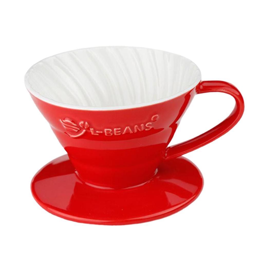 Ceramic Coffee Dripper, Red